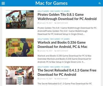 MacForgames.com(WordPress) Screenshot