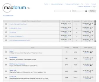 MacForum.ch(Das schweizer Forum für Mac) Screenshot
