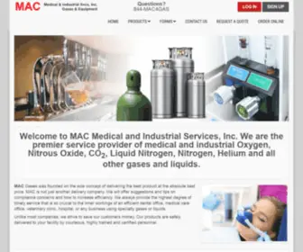 MacGases.com(Nitrous Oxide Supplier Georgia) Screenshot