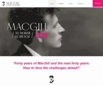MacGillsummerschool.com(MacGill Summer School 2020) Screenshot