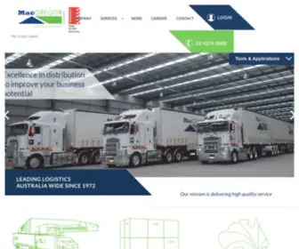 MacGregorlogistics.com.au(Mac Gregor Logistic) Screenshot