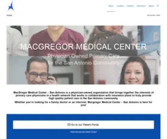 MacGregormed.com(San Antonio) Screenshot