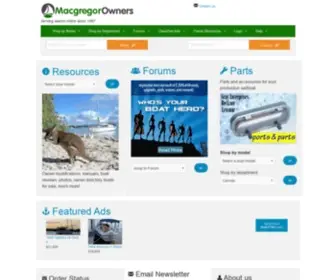 MacGregorowners.com(MacGregorowners) Screenshot