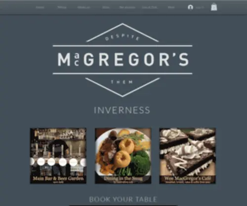 MacGregorsbars.com(MacGregor’s Hospitality runs three superb venues across the Highlands) Screenshot