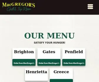 MacGregorsgtr.com(MacGregor's Grill and Tap Room) Screenshot