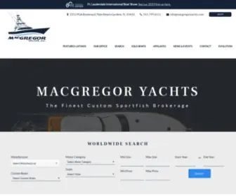 MacGregoryachts.com(MacGregor Yachts) Screenshot