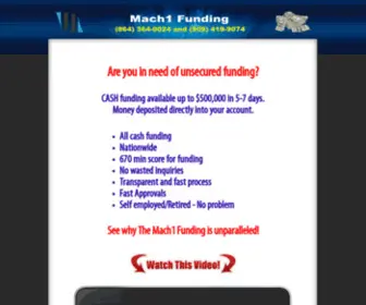 Mach1Funding.biz(Domain Renewal Instructions) Screenshot