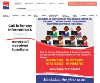 Machakosgovernment.co.ke(The Place to Be) Screenshot