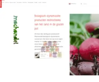 Machandel.com(Een familiebedrijf in biologische levensmiddelen met meer dan 30 jaar ervaring) Screenshot