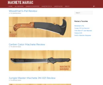 Machetemaniac.com(Machete Reviews) Screenshot