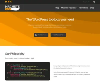 Machetewp.com(Machete WordPress plugin) Screenshot
