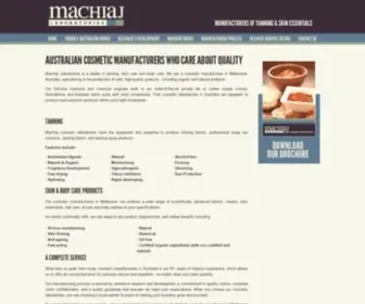 MachiajLab.com.au(Australian Cosmetic Manufacturers) Screenshot