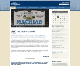 Machiasme.org(Town of Machias) Screenshot