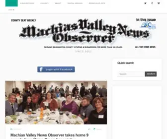 Machiasnews.com(Machias Valley News Observer) Screenshot