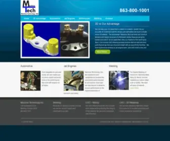 Machine-Technology.net(Precision Machined Parts and Welding in Florida) Screenshot