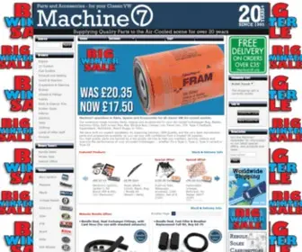 Machine7.com(Classic VW Parts and Spares) Screenshot