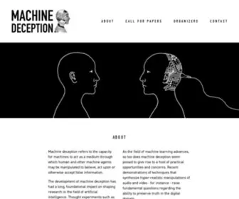 Machinedeception.com(MACHINE DECEPTION) Screenshot