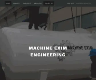 Machineexim.com(Machine Exim Engineering) Screenshot