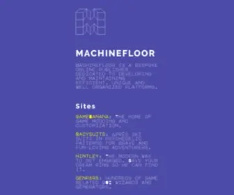 Machinefloor.com(Enhance your gaming with our handy wizards and generators) Screenshot