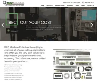 Machineknife.com(IBEC Cuts Your Costs as Well as Your Products) Screenshot