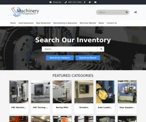 Machinery-Management.com(Machinery Management LLC) Screenshot