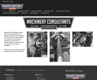 Machineryconsultants.com(Machinery Consultants) Screenshot