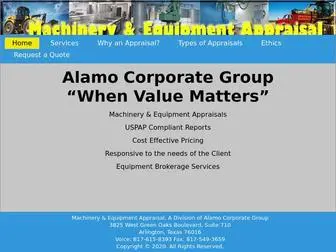 Machineryequipmentappraisal.com(Machinery & Equipment Appraisal) Screenshot