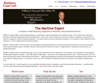 Machineryexpert.com(Machine Expert Witness) Screenshot