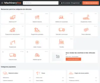 Machineryline.co.ma(Machineryline Maroc) Screenshot