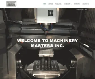 Machinerymasters.com(Machinery Masters Inc) Screenshot