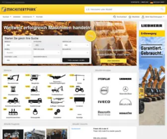 Machinerypark.de(Gebrauchte Baumaschinen) Screenshot