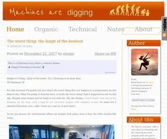 Machinesaredigging.com(Technology Blog) Screenshot