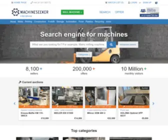 Machineseeker.com(Marketplace for used machines) Screenshot