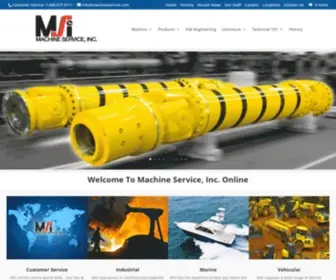 Machineservice.com(Machine Service Inc ( MSI ) specializes in mechanically powered industrial) Screenshot