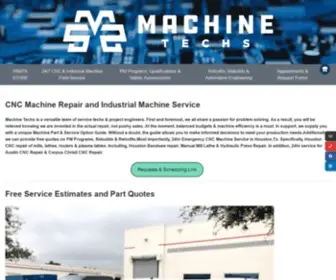 Machinetechs.com(CNC & Industrial Machine Repair Mill Lathe) Screenshot