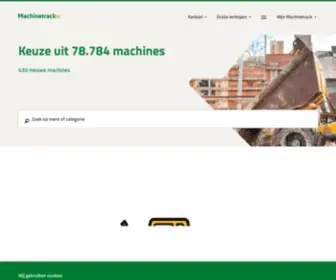 Machinetrack.nl(Marktplaats voor tweedehandse machines) Screenshot