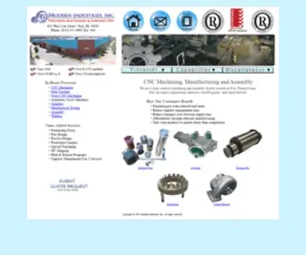 Machiningbymodern.com(Modern Industries) Screenshot