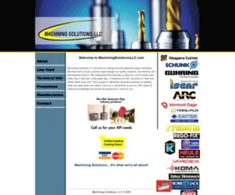 Machiningsolutionsllc.com(Machining Solutions) Screenshot