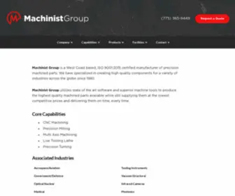 Machinistgroup.com(Machinist Group) Screenshot