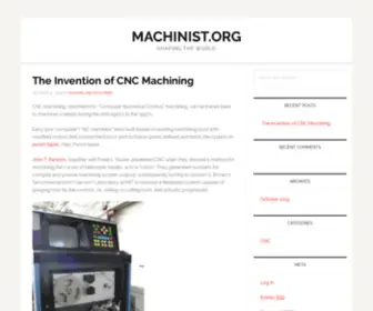 Machinist.org(Shaping the World) Screenshot