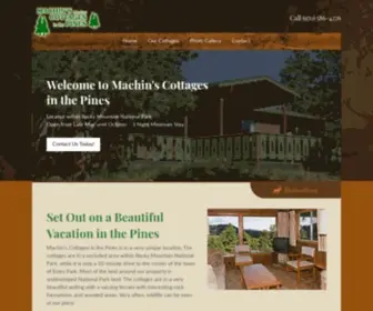 Machinscottages.com(Machin’s Cottages in the Pines) Screenshot