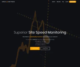Machmetrics.com(Website Speed Monitoring) Screenshot