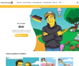 Machmichgelb.de(Mach mich gelb! Deine persönliche Comic Zeichnung) Screenshot