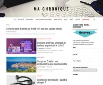 Machronique.com(Ma Chronique) Screenshot