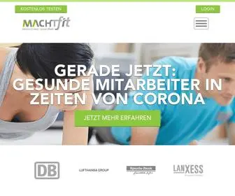Machtfit.de(Betriebliches Gesundheitsmanagement der Zukunft mit machtfit) Screenshot