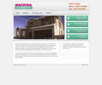 Machugacontractors.com(Machuga Contractors) Screenshot