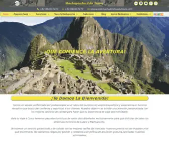 Machupicchuedutours.com(Machupicchu Edu Tours "Tours en Machupicchu y Cusco") Screenshot