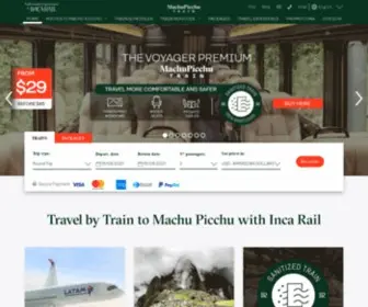 Machupicchutrain.com(Train to Machu Picchu) Screenshot