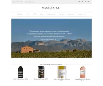 Maciabatle.com(Bodegas Macià Batle en Mallorca) Screenshot