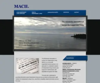 Macil.org(Minnesota Association of Centers For Independent Living) Screenshot